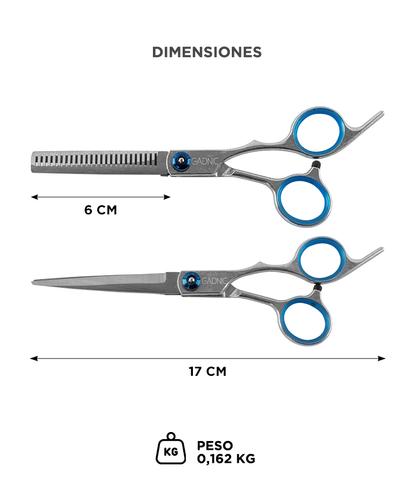 Kit Tijeras de Peluquería Profesional Corte + Pulir - 4