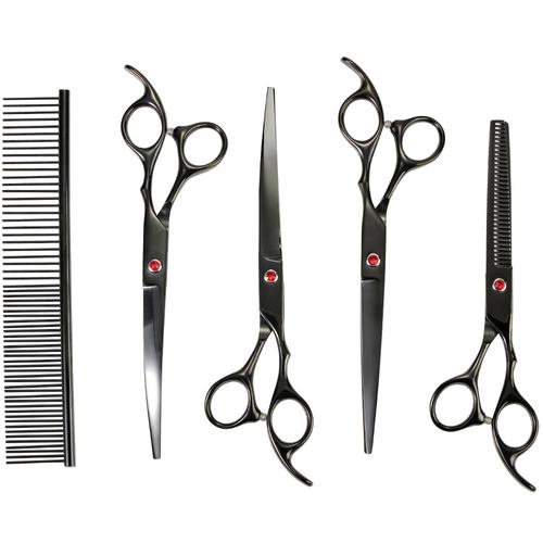Set de 4 Tijeras Para Peluquería Canina Profesionales  - 0