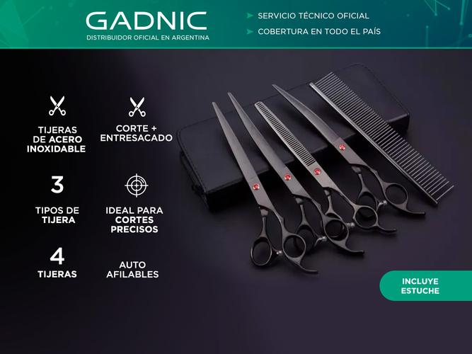 Kit Máquina De Cortar Pelo Para Perros Gadnic CPC12 + Set de 4 Tijeras  - 2