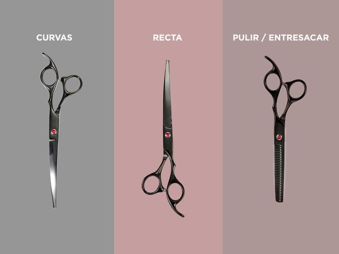 Set de 4 Tijeras Para Peluquería Canina Profesionales  - 3
