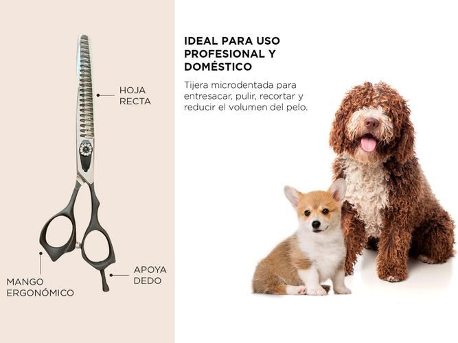 Tijera Profesional Gadnic Peluquería Canina Microdentada 7