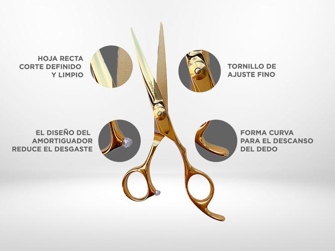 Tijera Golden Gadnic Profesional Para Peluquería Acero Inoxidable de 6.5 - 3