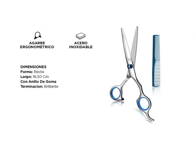 Tijera Profesional Gadnic Shivy 65 Pulgadas  Peine  - 3