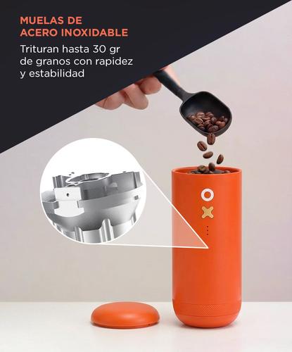 Molinillo de Café Eléctrico Nuttii x Time More Molienda Ajustable Silencioso Portáti Naranjal - 3