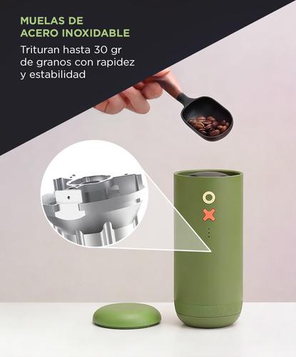 Molinillo de Café Eléctrico Nuttii x Time More Molienda Verde Ajustable Silencioso Portátil - 3