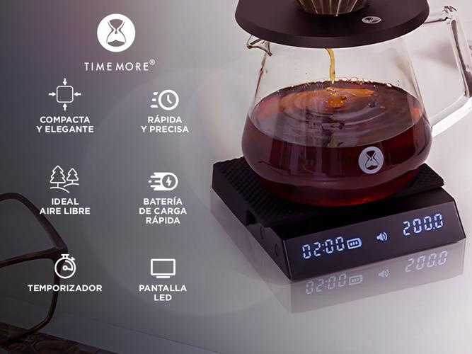 Balanza de Café Timemore Time Black Mirror Nano - 1
