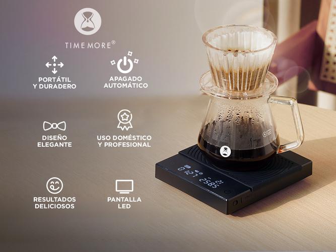 Balanza de Café Plus Timemore con temporizador  - 1