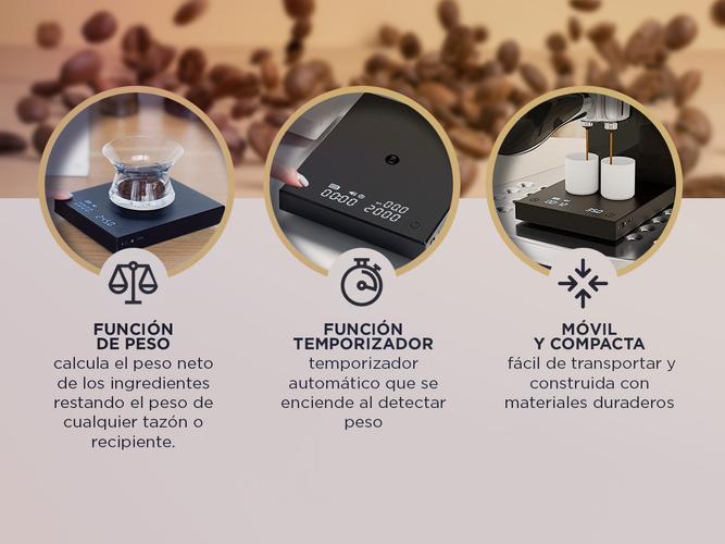 Balanza de Café Plus Timemore con temporizador  - 3