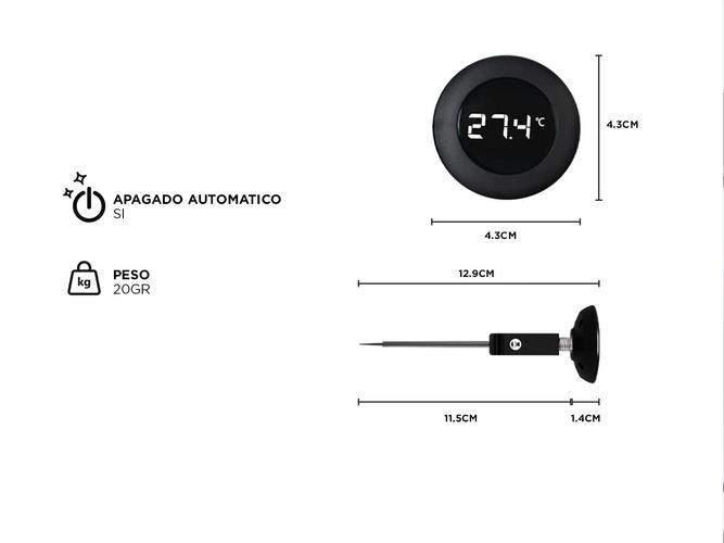 Termómetro Barista Timemore Digital con pantalla LCD - 3