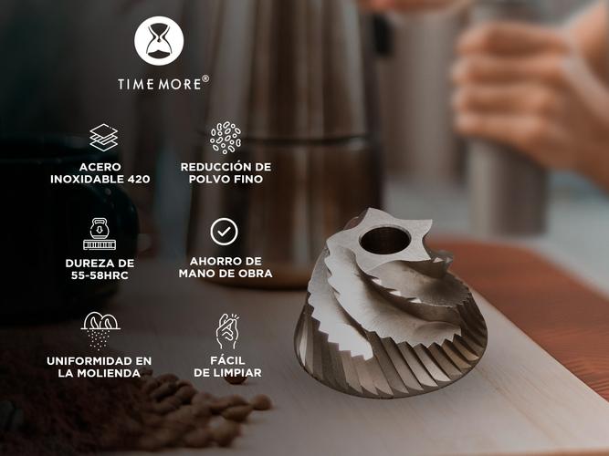 Repuesto De Molinillo de Café Timemore de Acero Inoxidable - 1