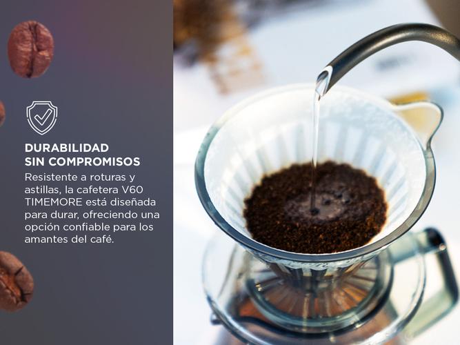 Cafetera V60 Timemore Cono Dripper Acrilico  - 2