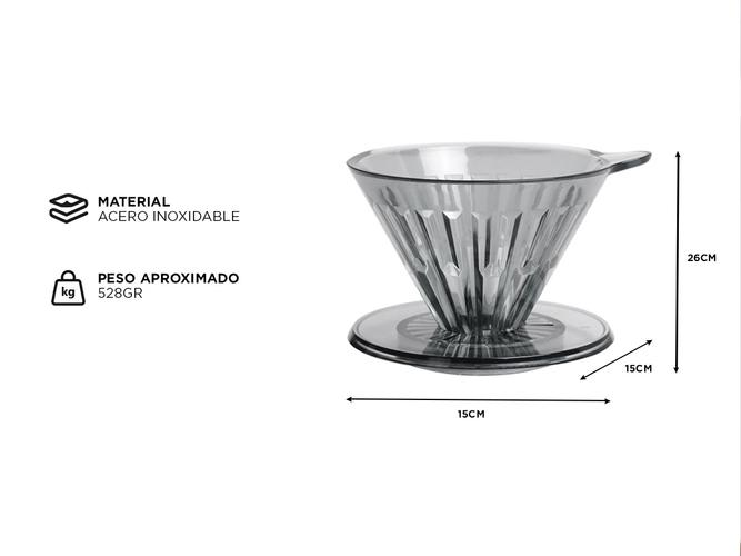 Cafetera V60 Timemore Cono Dripper Acrilico  - 4