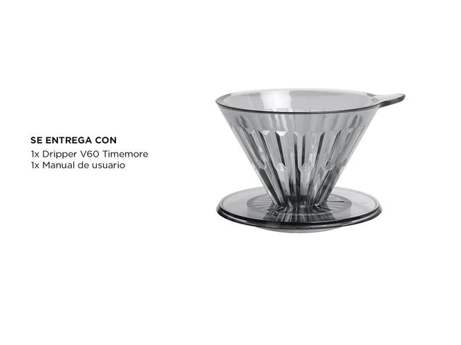 Cafetera V60 Timemore Cono Dripper Acrilico  - 5