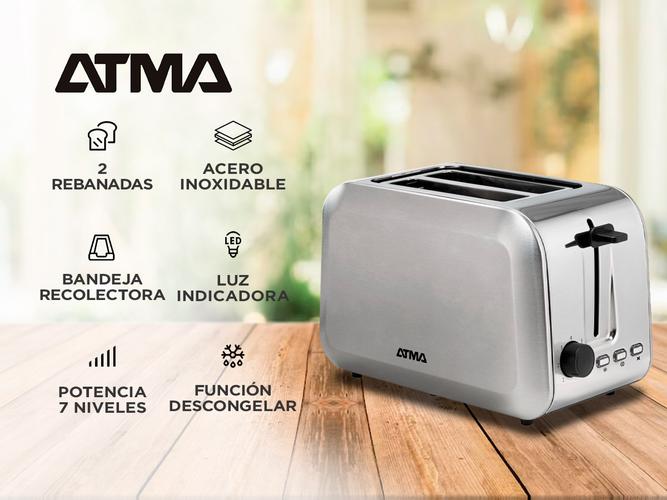 Tostadora Acero Inoxidable Atma 700w TO8020IDH - 1