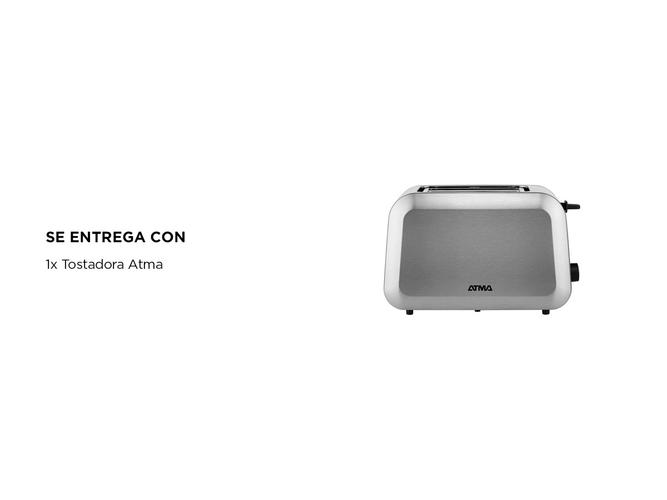 Tostadora Acero Inoxidable Atma 700w TO8020IDH - 5