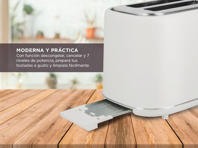 Tostadora Atma Simil Madera 800W 7 Niv Descongela TOATW21WP  - 3