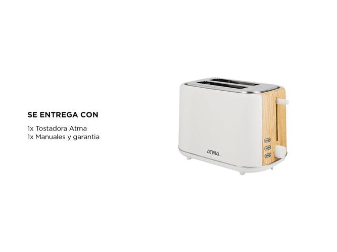 Tostadora Atma Simil Madera 800W 7 Niv Descongela TOATW21WP  - 5