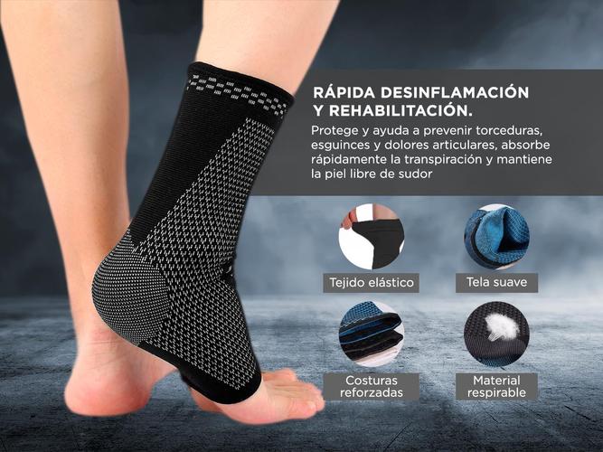 Kit x6 tobilleras Ajustables Gadnic Elástica Sistema Air Sports - 2