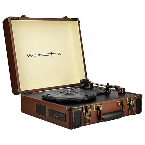 Tocadiscos Winco W407 Marrón con Bluetooth - 0