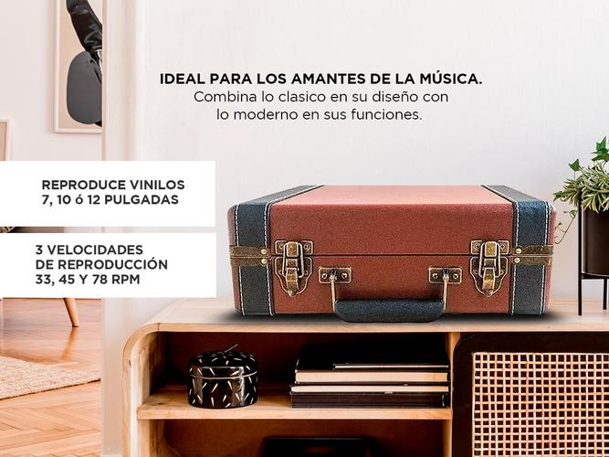Tocadiscos Winco W407 Marrón con Bluetooth - 3