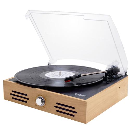Tocadiscos Gadnic TD32 Bluetooth Portátil 3 Velocidades Aux-In RCA Outlet - 0