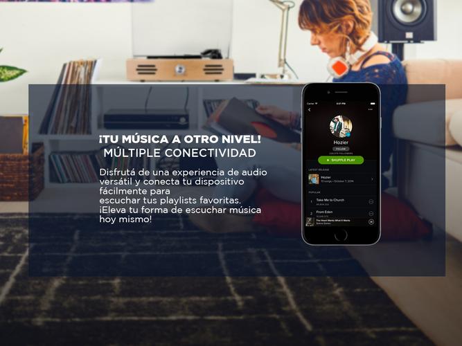 Tocadiscos Gadnic TD32 Bluetooth Portátil 3 Velocidades Aux-In RCA - 3