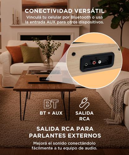 Tocadiscos Gadnic TD32 Bluetooth Portátil 3 Velocidades Aux-In RCA - 2