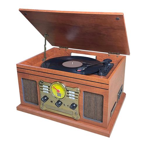 Tocadiscos Gadnic Soundix6 Vintage Bluetooth 3 Velocidades FM USB Cassette Outlet - 0