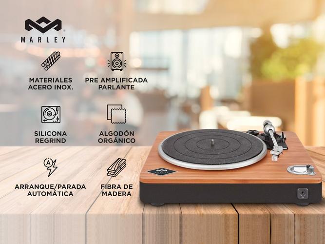 Kit Tocadiscos Inalambrico House Of Marley Stirt It Up + Parlante Get Together Duo - 1