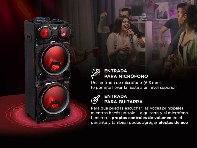 Torre De Sonido Philips 200W Bluetooth Usb Sd Karaoke Fiestas - 2