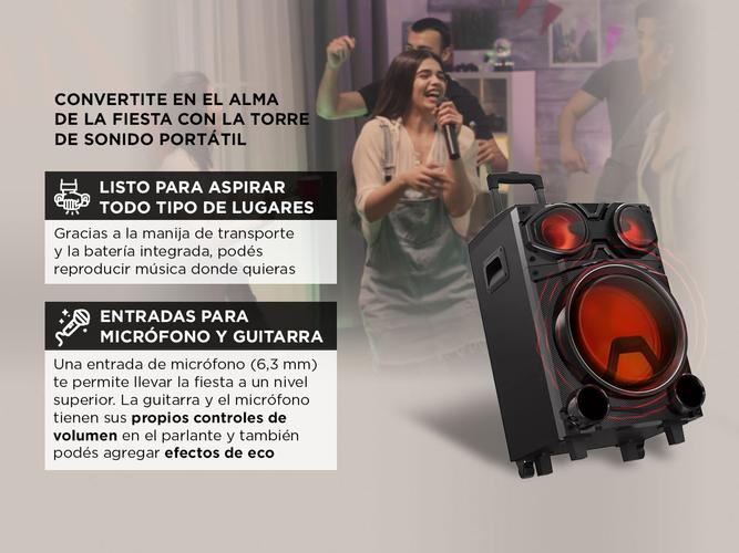 Torre De Sonido Philips Inalambrico Bluetooth Usb Led Karaoke - 2