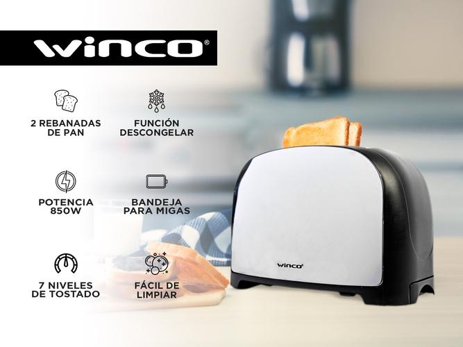 Tostadora Electrica Winco W850 Función Descongelar 7 Niveles - 1