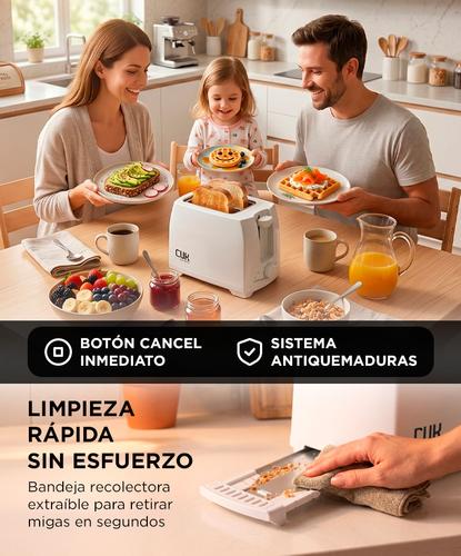 Tostadora Eléctrica Cuk By Gadnic 2 Rebanadas  - 4