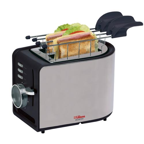Tostadora Eléctrica Liliana Deluxetost AT906 Con Doble Sandwichero 7 Niveles 900w  - 0