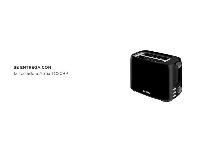 Tostadora Atma TO20BP Multifuncion Essential Black - 5