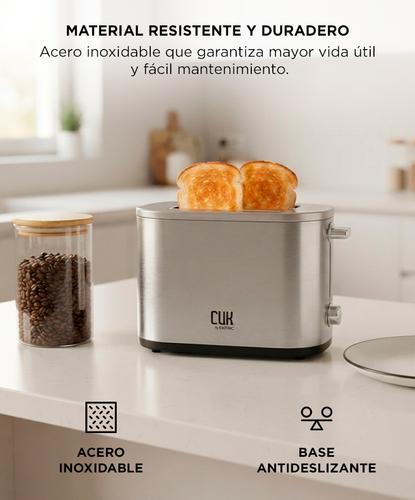 Tostadora Eléctrica Cuk By Gadnic 800W Acero Inoxidable Bandeja Migas - 4