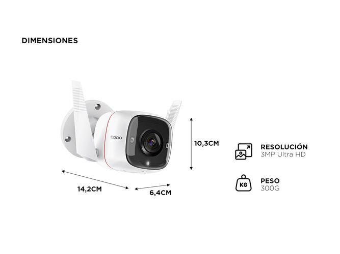 Cámara Wi-Fi de Seguridad para Exteriores Tapo C310 - 4