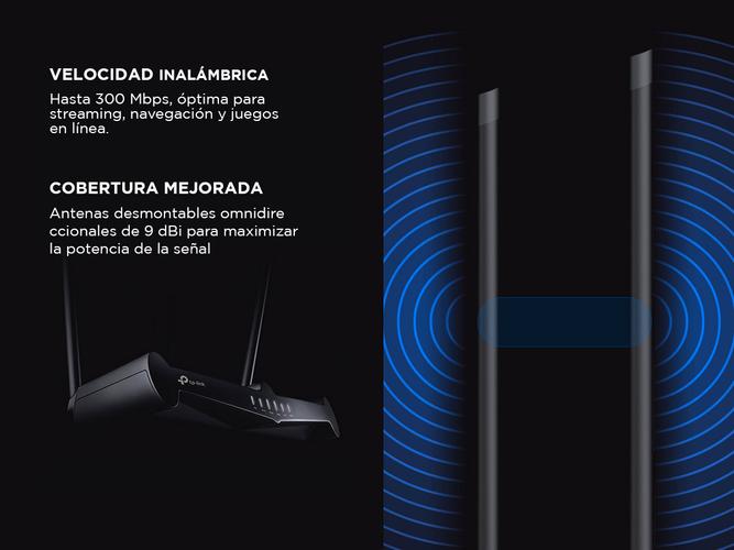 Router TP-LINK TL-WR841HP Wifi 300Mbps 2Ant Hi Power TL-WR841HP  - 3