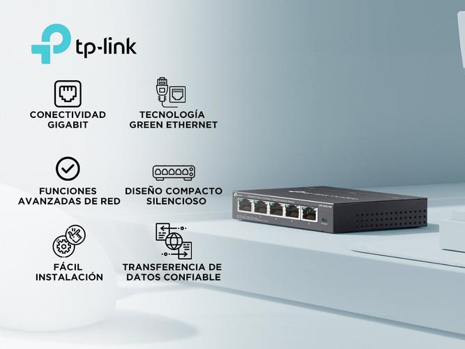 TP-LINK Switch Tp-link Ds105g 5 Puertos Omada Gigabit - 1