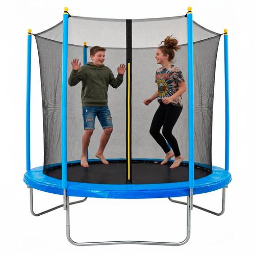 Cama Elástica Gadnic T8FT 2,44 mts con Red de Seguridad Reforzada Hasta 100kg Outlet - 0