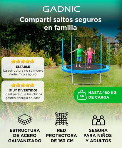 Cama Elástica Gadnic 366 mts con Red de Seguridad Outlet - 1