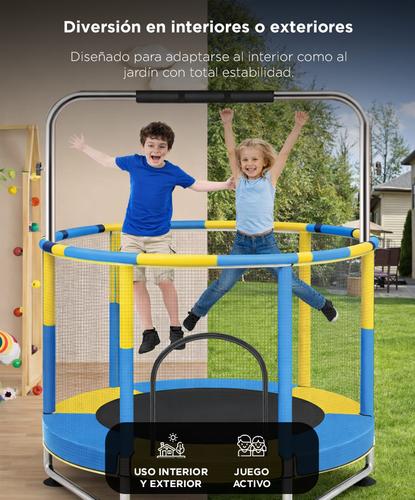 Cama Elástica Gadnic 14 mts Con Red de Seguridad Y Juegos - 4