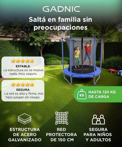 Cama Elástica Gadnic 183 mts con Red de Seguridad - 1