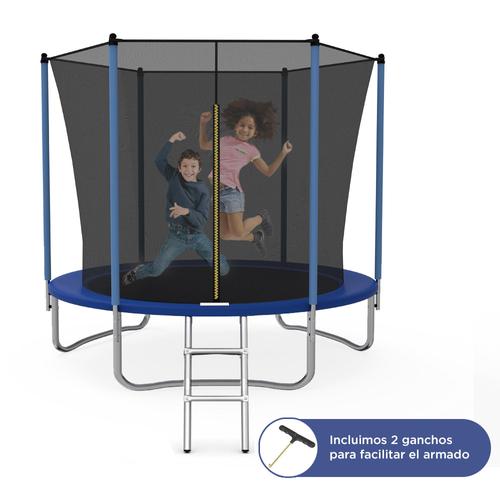 Cama Elástica Gadnic 304 mts Con Red de Seguridad Reforzada - 0