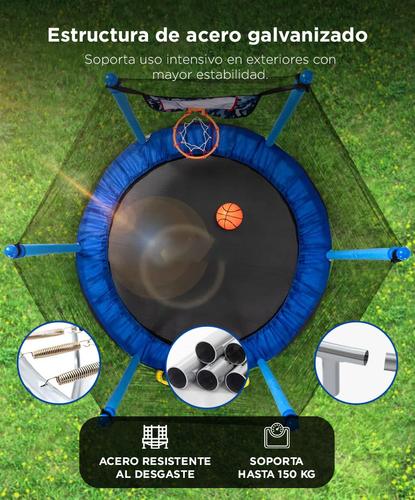 Cama Elástica Gadnic 304 mts Con Red de Seguridad Reforzada - 2