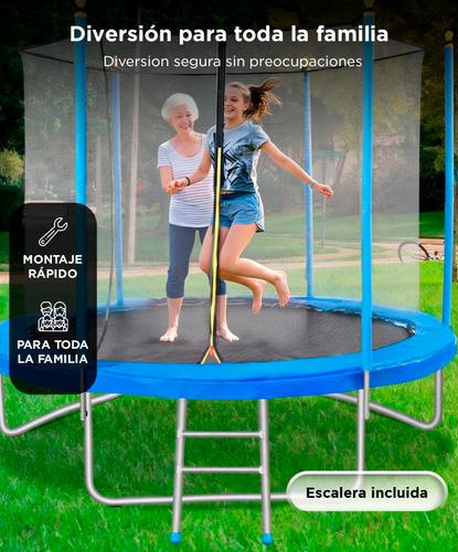 Cama Elástica Gadnic 306 cm Con Red de Seguridad Reforzada 10 Ft - 4