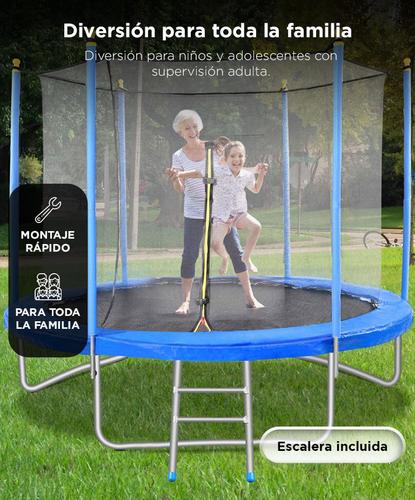 Cama Elástica Gadnic 304 mts Con Red de Seguridad Reforzada - 4