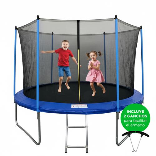 Cama Elástica Gadnic 365mts 12 ft Con Red de Seguridad Y Escalera - 0