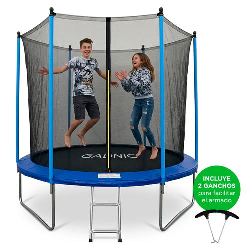 Cama Elástica Gadnic 365cm 12 ft Con Red de Seguridad Y Escalera - 0