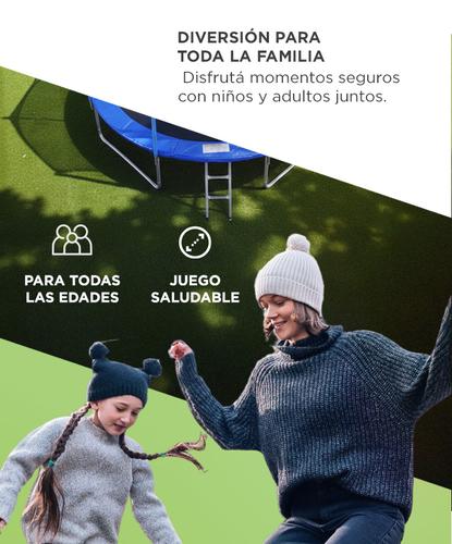 Cama Elástica Gadnic 3.65mts 12 ft Con Red de Seguridad Y Escalera - 4